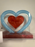 Blue and Red Heart