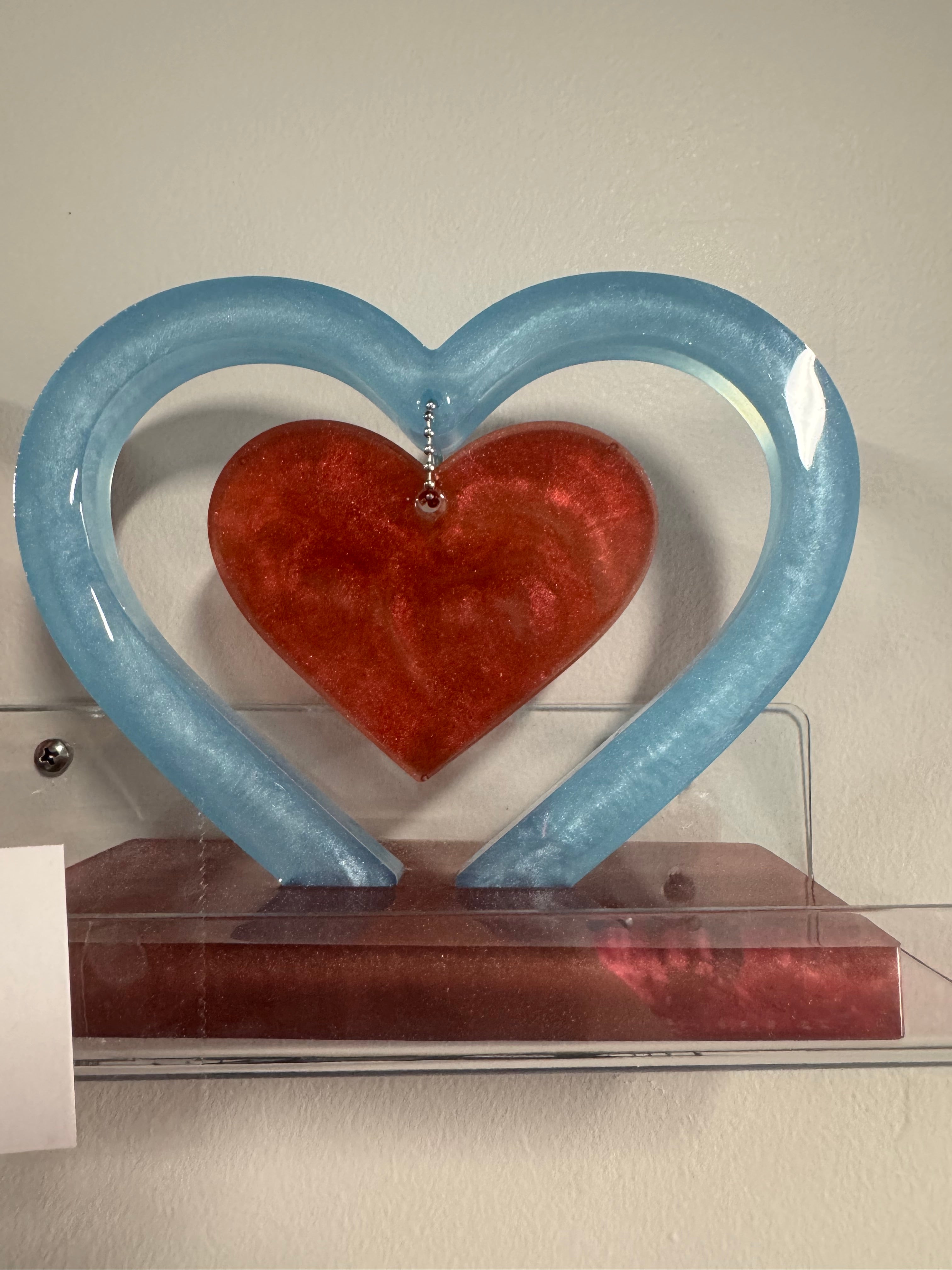 Blue and Red Heart
