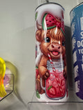 Summer Cow 20 Oz Tumbler