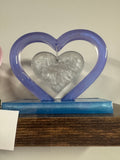 Blue and Silver Heart