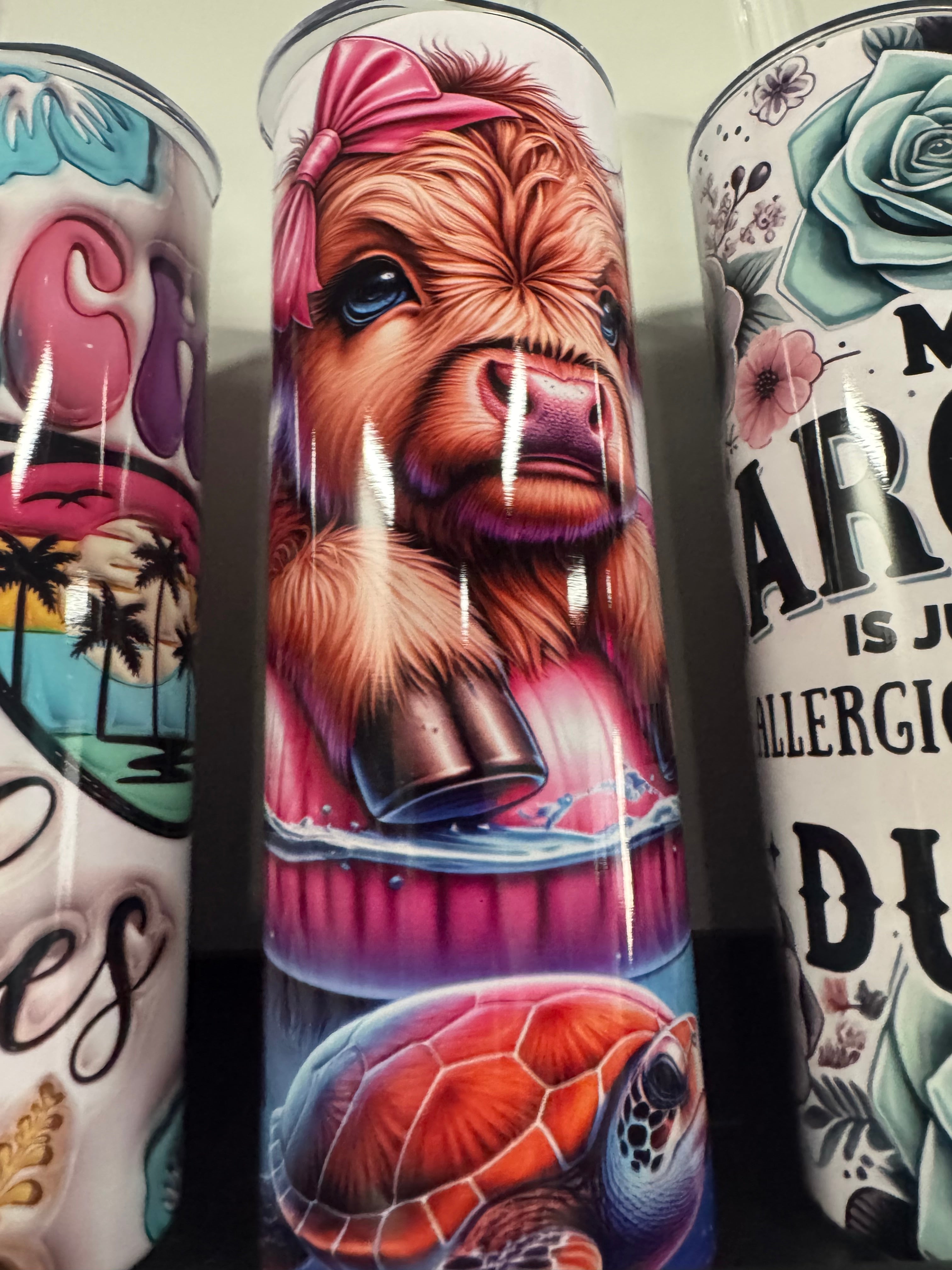 Floating Cow 20 OZ Tumbler