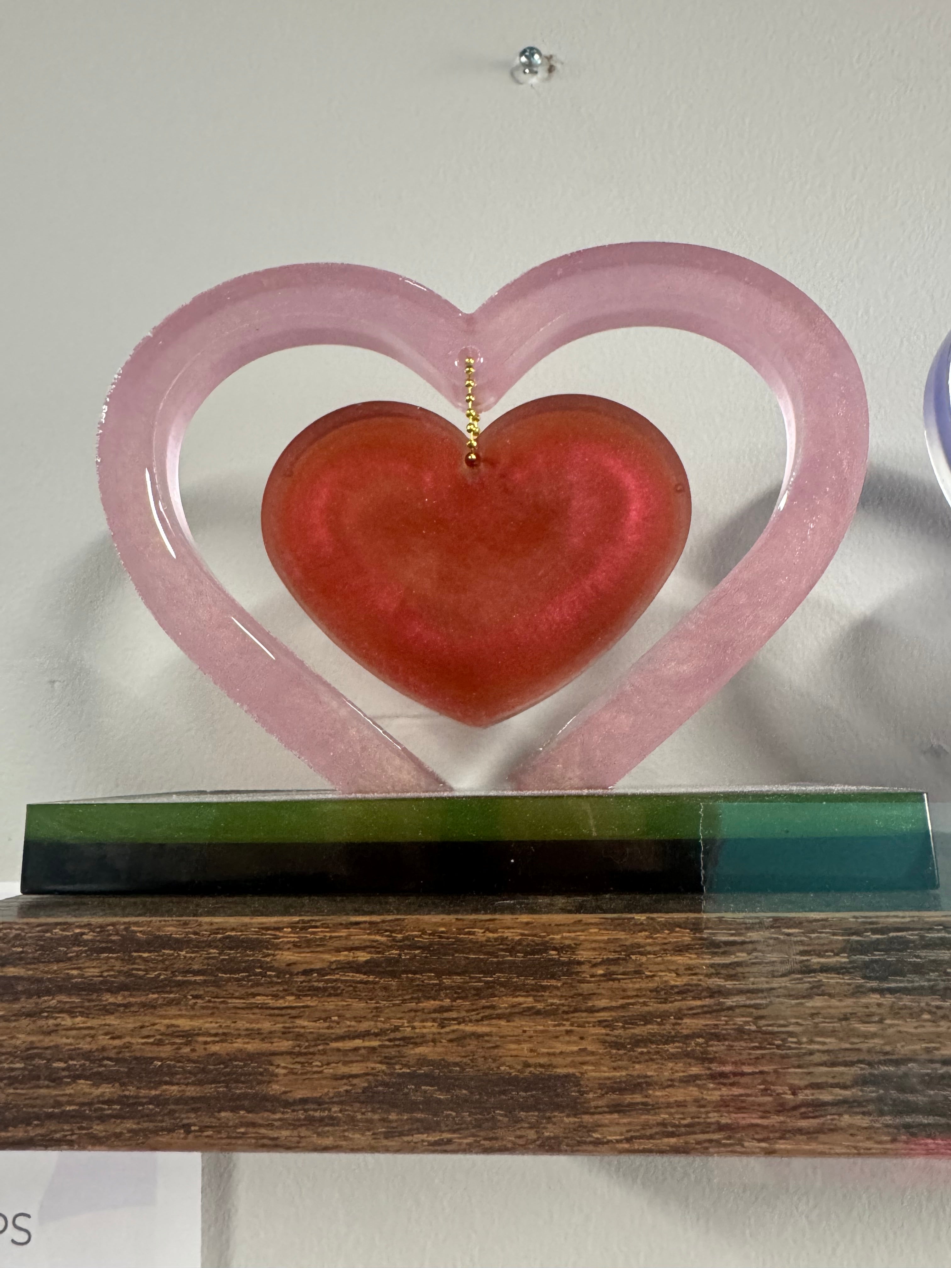 Pink and Red Heart