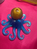 Blue and orange octopus