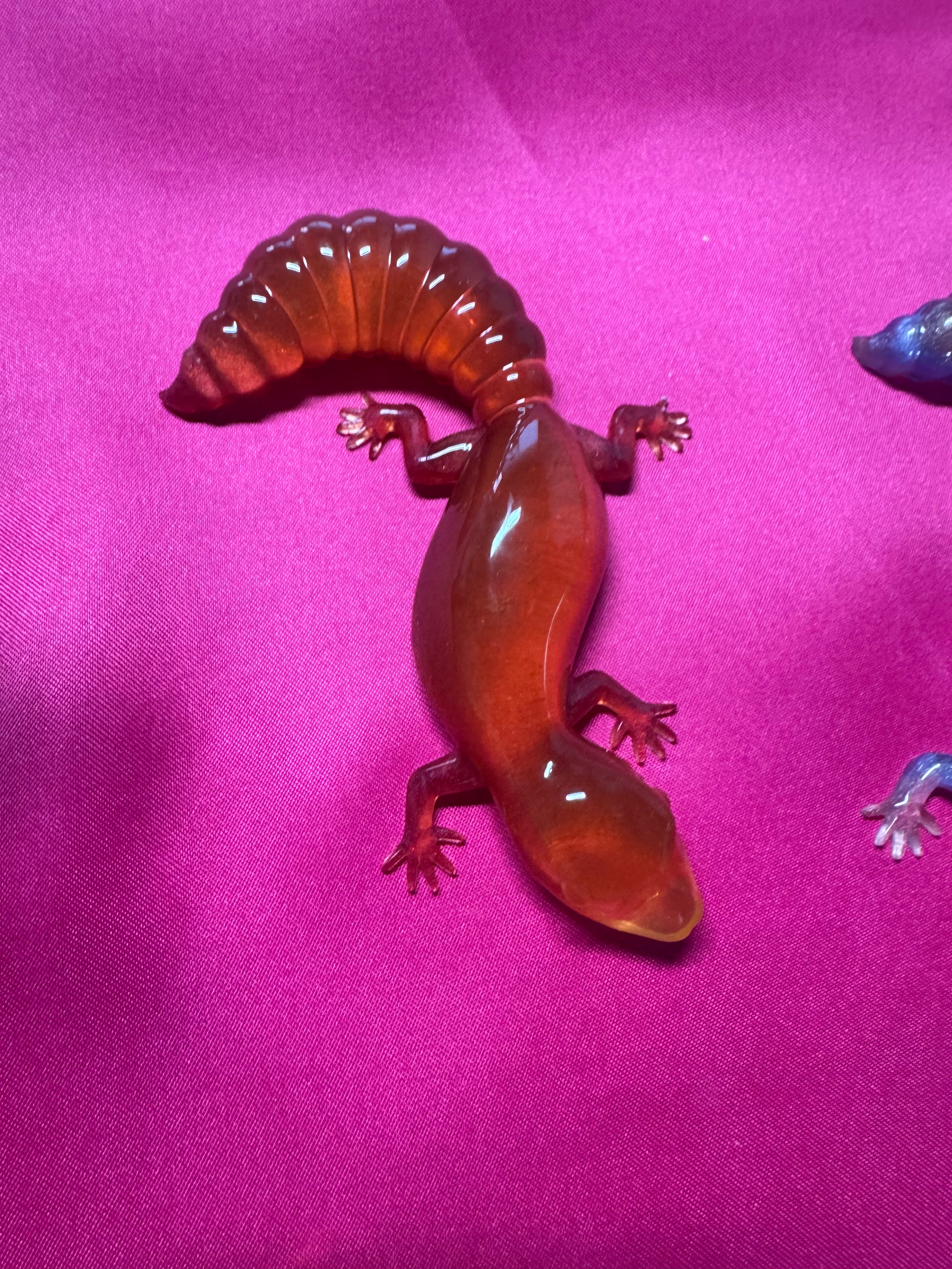 Orange lizard