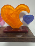 Orange and Blue Heart