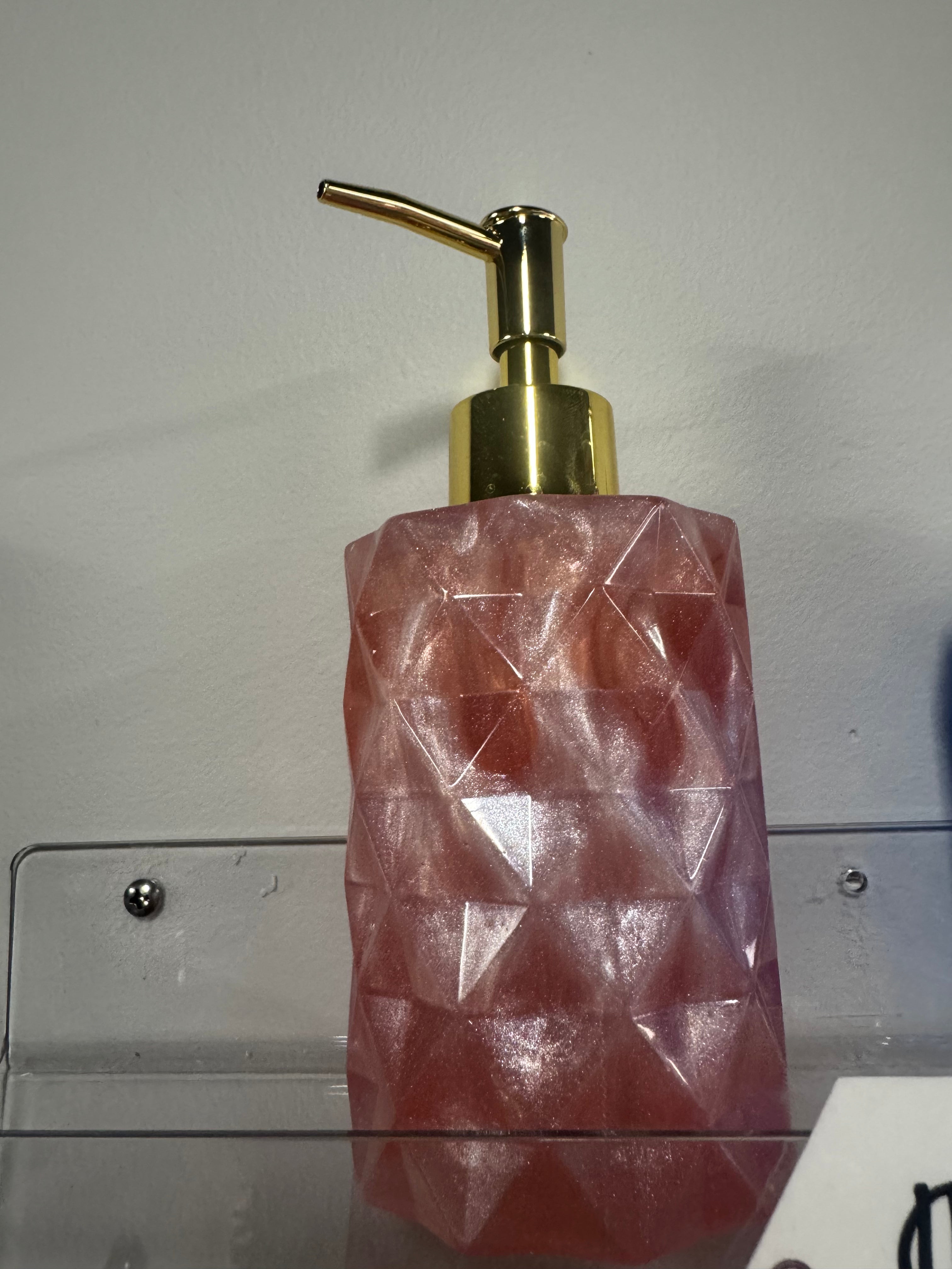 Pink Soap Dispenser