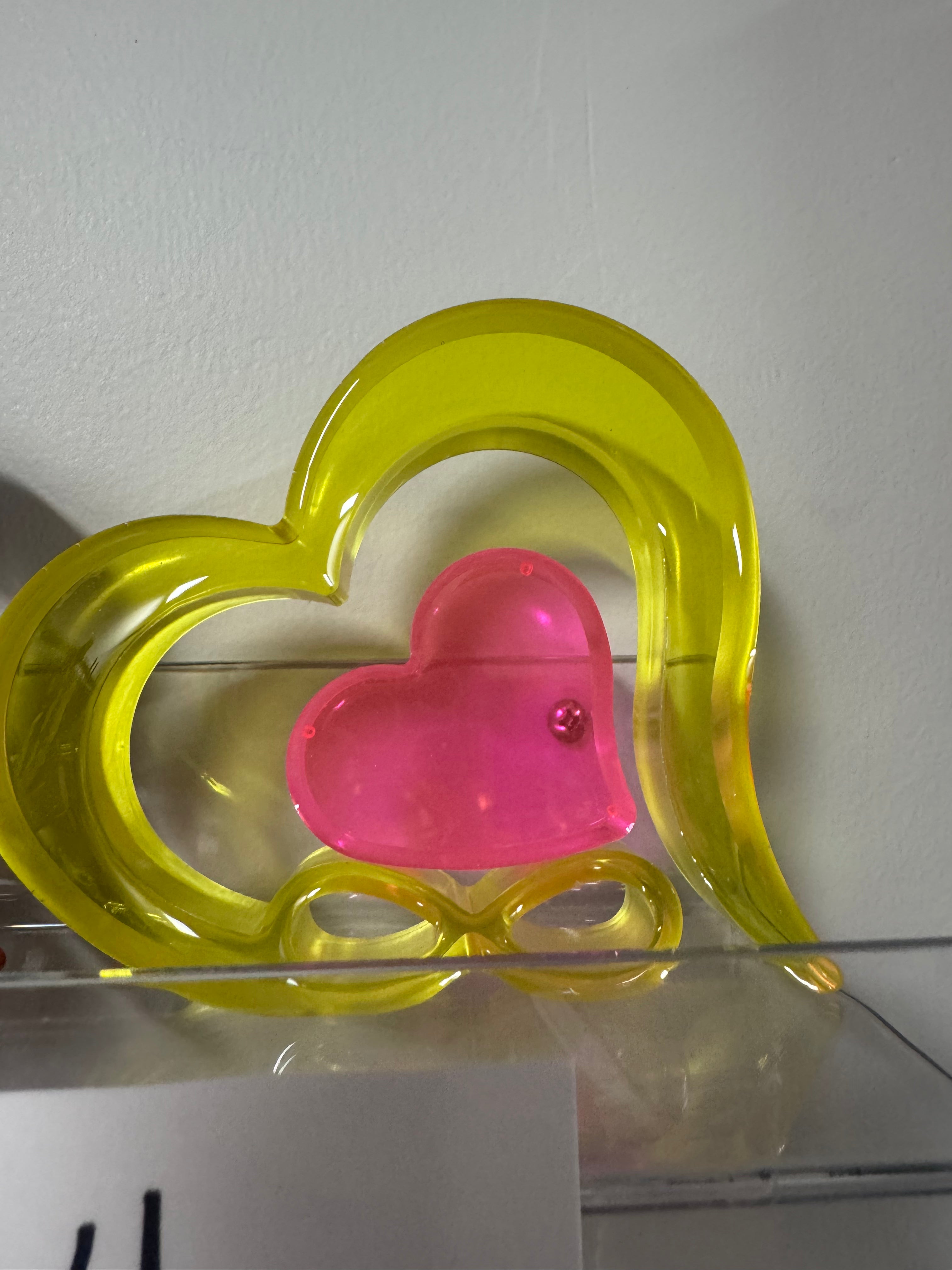 Yellow and Pink Heart