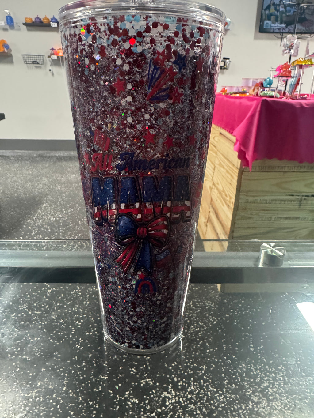 24 Oz All American Mama SnowGlobe